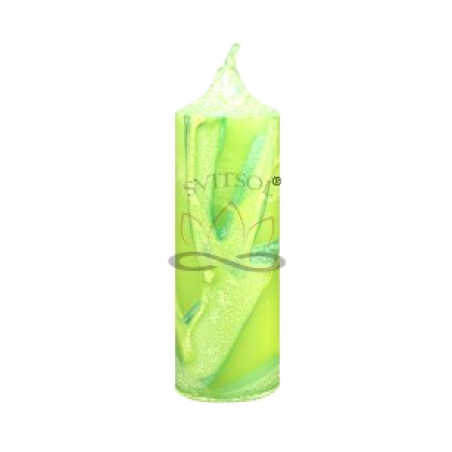Medium Pillar Candle – Svitsol | Handmade | Green Apple Scent