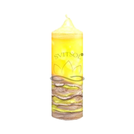 Mittlere Stumpenkerze Citronella Svitsol | Handgemacht | Mückenschutz