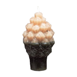Small Pinecone Candle – Dark Brown, Chocolate-Cinnamon, Handmade