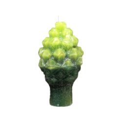 Kleine Tannenzapfen-Kerze - Grün