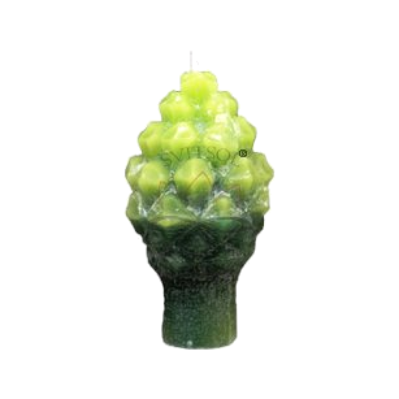 Svíčka Šiška malá - zelená