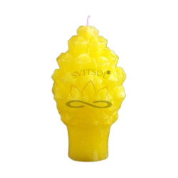 Small Pinecone Candle – Yellow, Citronella, Handmade