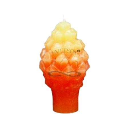 Svíčka Šiška malá - oranžová