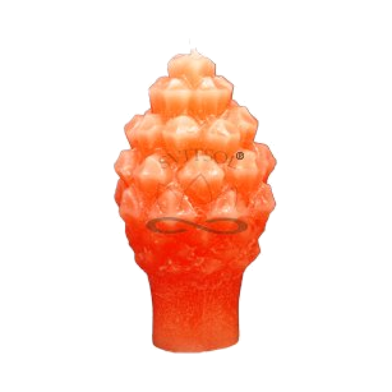 Svíčka Šiška malá - oranžová pomeranč