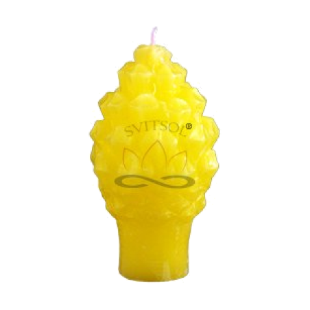Svíčka Šiška malá - žlutá