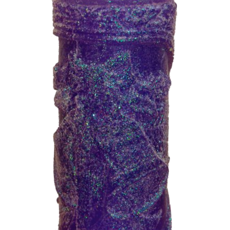 Svíčka ZVONKY - třpyt fialový