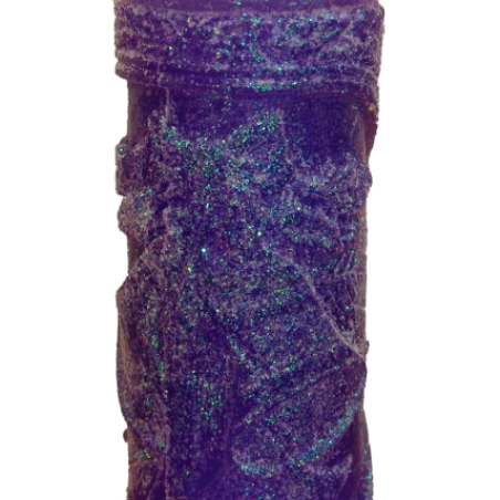 Svíčka ZVONKY - třpyt fialový