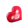 Svíčka SRDÍČKO velké červeno růžové 3 knoty