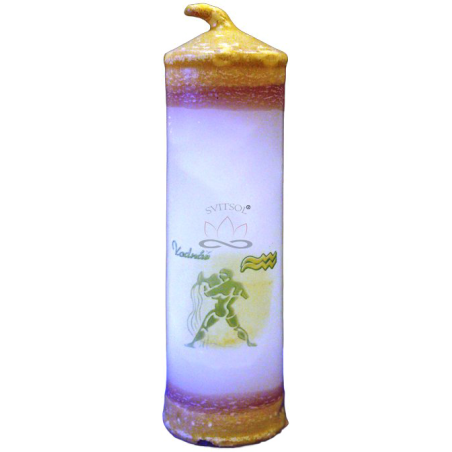 Svíčka ZNAMENÍ VÁLEC Vodnář