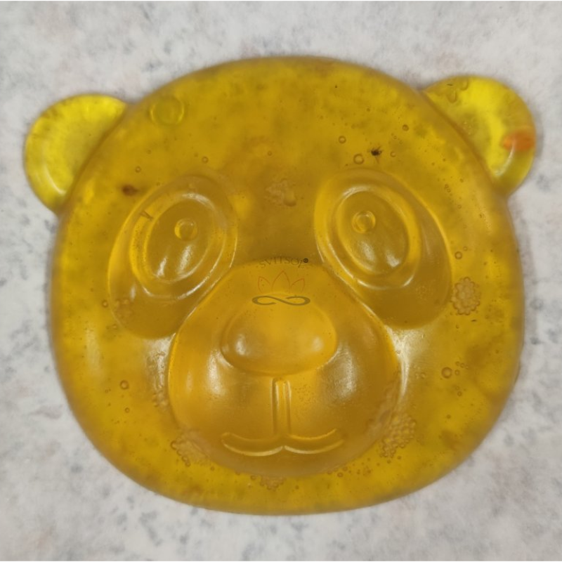 Decorative Soap Bear Head – Lemon-Floral, Handmade in Kralovske Porici