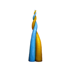 Svíce LÁSKA tyrkysová žlutá