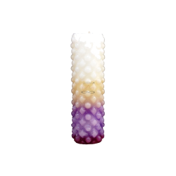 Svíčka MARIE - fialová a bílá