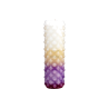 Svíčka MARIE - fialová a bílá