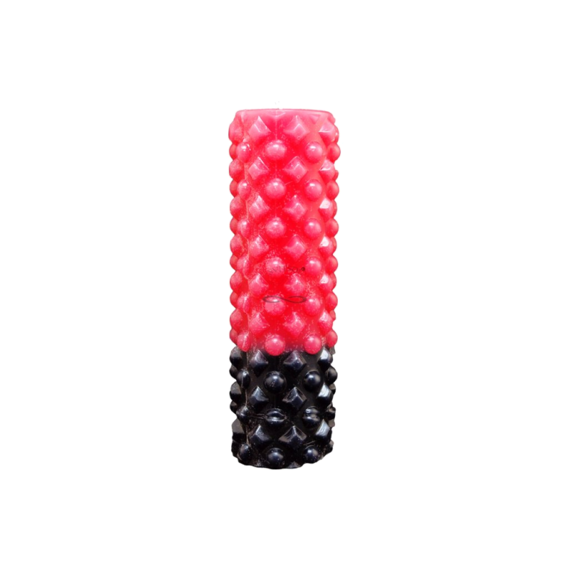 Svíčka MARIE - kombinace růžové a černé