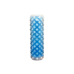 Svíčka MARIE - tyrkysový s bílým okrajem