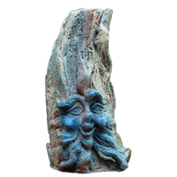 Relief Candle LESUPAN Blue – Hand-Shaped from Certified Wax, Kralovske Porici