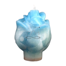 Svíčka RŮŽE tyrkysová