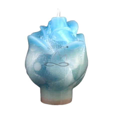 Svíčka RŮŽE tyrkysová