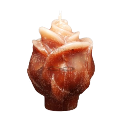 Svíčka RŮŽE hnědá