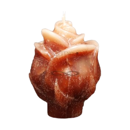 Svíčka RŮŽE hnědá