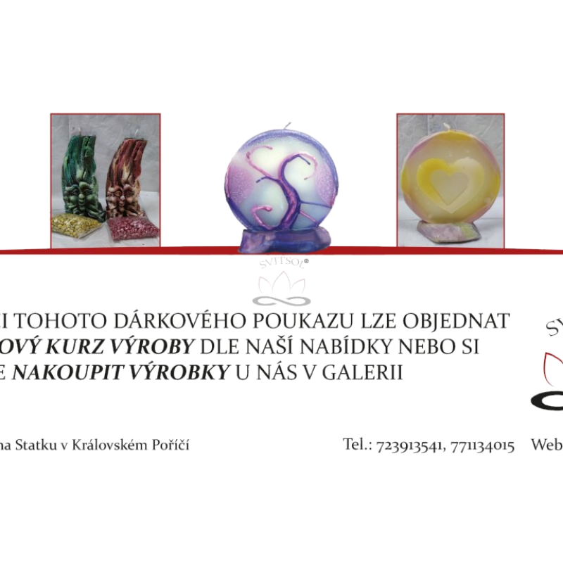 Darkový poukaz 1.000,-Kč svíce a mýdla