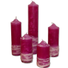 Magenta Stumpenkerzen-Kollektion – Handgemachte Eleganz mit zertifiziertem Wachs - detail 2