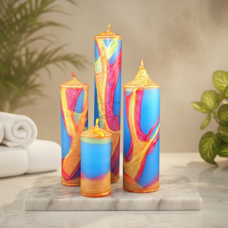 Kerzenkollektion AGATA - Handgemachtes Set aus Královské Poříčí mit zertifiziertem Wachs - detail 4