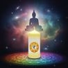 Chakra Candle 3rd Solar Plexus MINI Pillar – Svitsol | Symbol of Confidence - detail 2