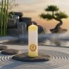 Chakra-Kerze 3. Solarplexus (Manipura) MIDI Stumpenkerze – Svitsol | Symbolik des Selbstvertrauens - detail 2