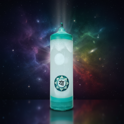 Chakra Candle 4th Heart Chakra (Anahata) MAXI Pillar – Svitsol | Handmade, Rose Scent - detail 4