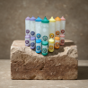 Set of 7 Chakra MINI-MAXI Candles 1st–7th Chakra Pillars – Svitsol | Handmade, Scented, Harmony