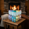 Set of 7 Chakra MINI-MAXI Candles 1st–7th Chakra Pillars – Svitsol | Handmade, Scented, Harmony - detail 3
