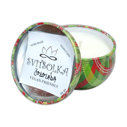 Svitsolka Chocolate – Handmade Chocolate Scented Candle in Tin - detail 7