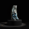 Relief Candle LESUPAN Blue – Hand-Shaped from Certified Wax, Kralovske Porici - detail 2
