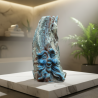 Relief Candle LESUPAN Blue – Hand-Shaped from Certified Wax, Kralovske Porici - detail 4