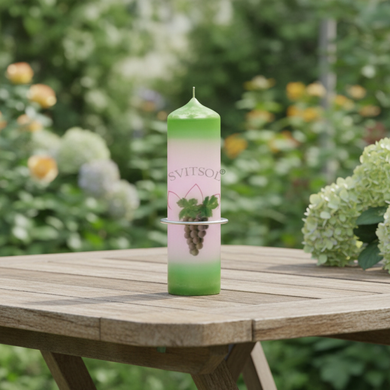 Pillar Candle Red Wine | SVITSOL - detail 3