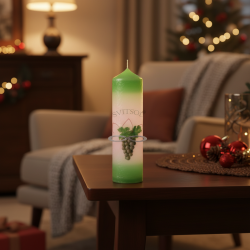 Pillar Candle Red Wine | SVITSOL - detail 5