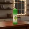 Pillar Candle Green Wine | SVITSOL - detail 5