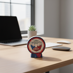 Round Logo Candle TARTARUS CAST Blue-Red - detail 4