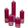 Magenta Stumpenkerzen-Kollektion – Handgemachte Eleganz mit zertifiziertem Wachs