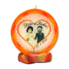 Round Candle Couple Orange – Personalized Photo - detail 2