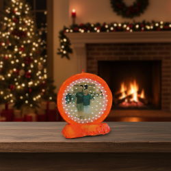 Round Photo Candle COUPLE Orange - detail 4