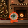 Round Photo Candle COUPLE Orange - detail 4