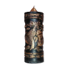 Candle Bells black-green with golden patina