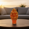 Candle Pinecone gold glitter orange – handmade Christmas decor - detail 5