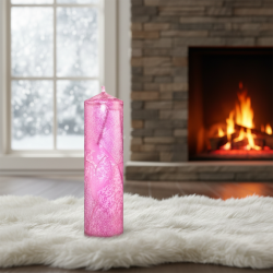 Tall Slim Pillar Candle Vanilla-Strawberry – Svitsol | Handmade, Scent of Love - detail 4