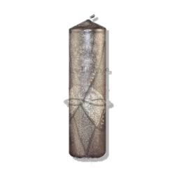 Tall Slim Pillar Candle Black Lily SVITSOL - Handmade - detail 2