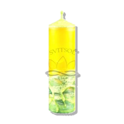 Tall Slim Pillar Candle Citronella SVITSOL | Handmade - detail 2