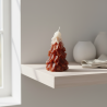 Candle Tree MISTLETOE – icy brown glitter, chocolate-vanilla, 18–36h - detail 3