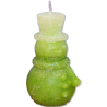 SNOWMAN CYLINDER Candle – Icy Green Glitter, Vanilla-Apple, 8-15h - detail 2